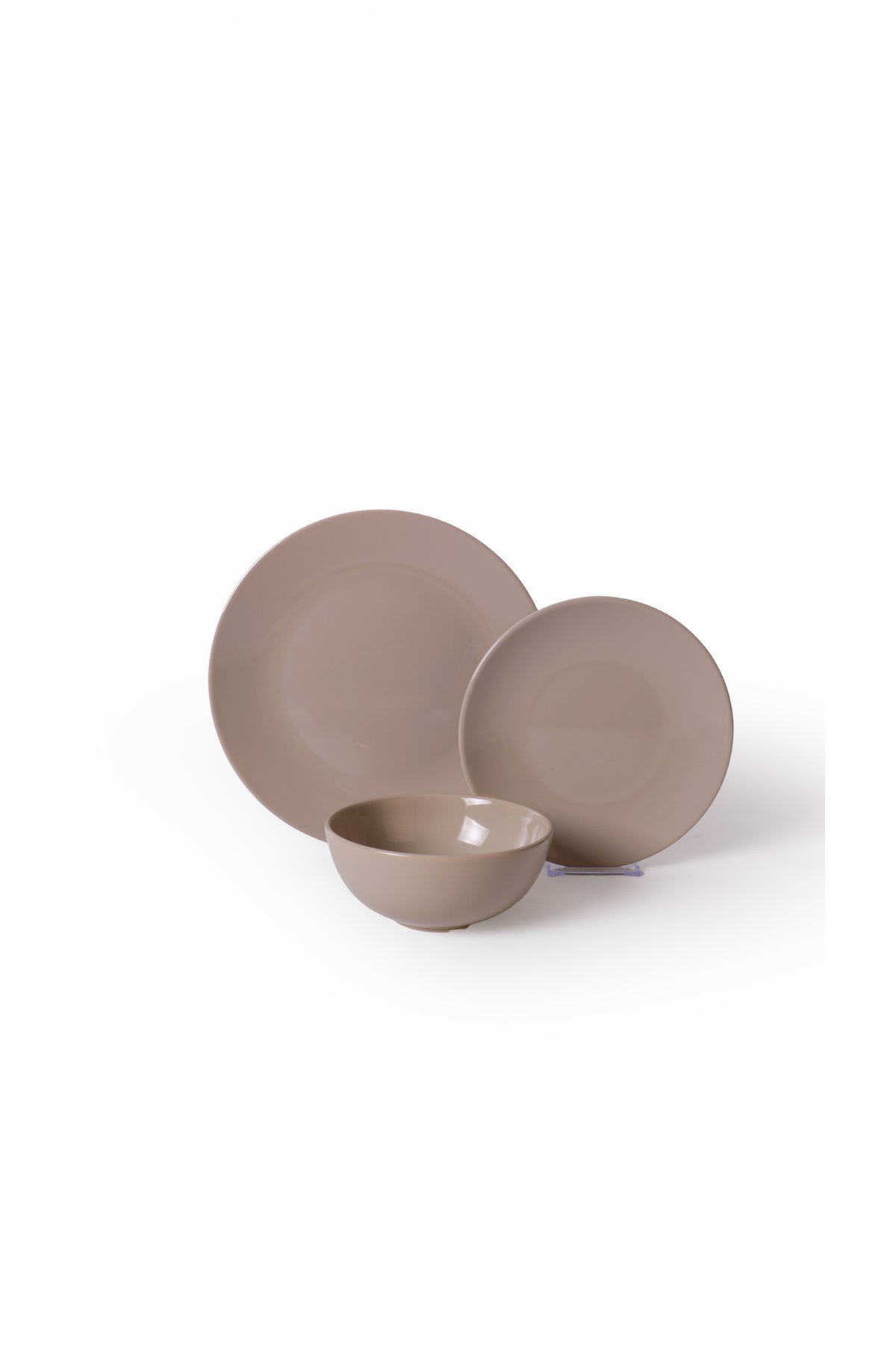 Taupe Kera 12-Piece Dinner Set for 4 People