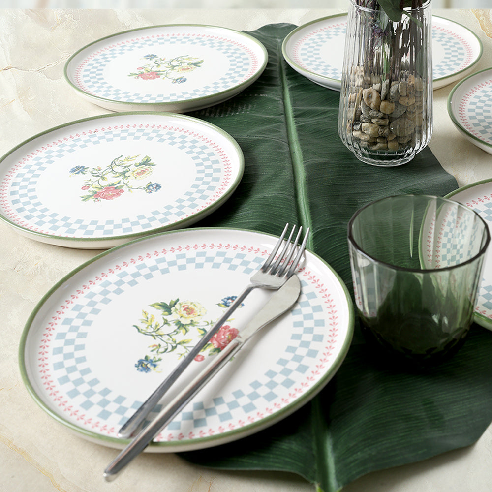 Rose Line Nordic Cake Plate 22 Cm 6 Pieces