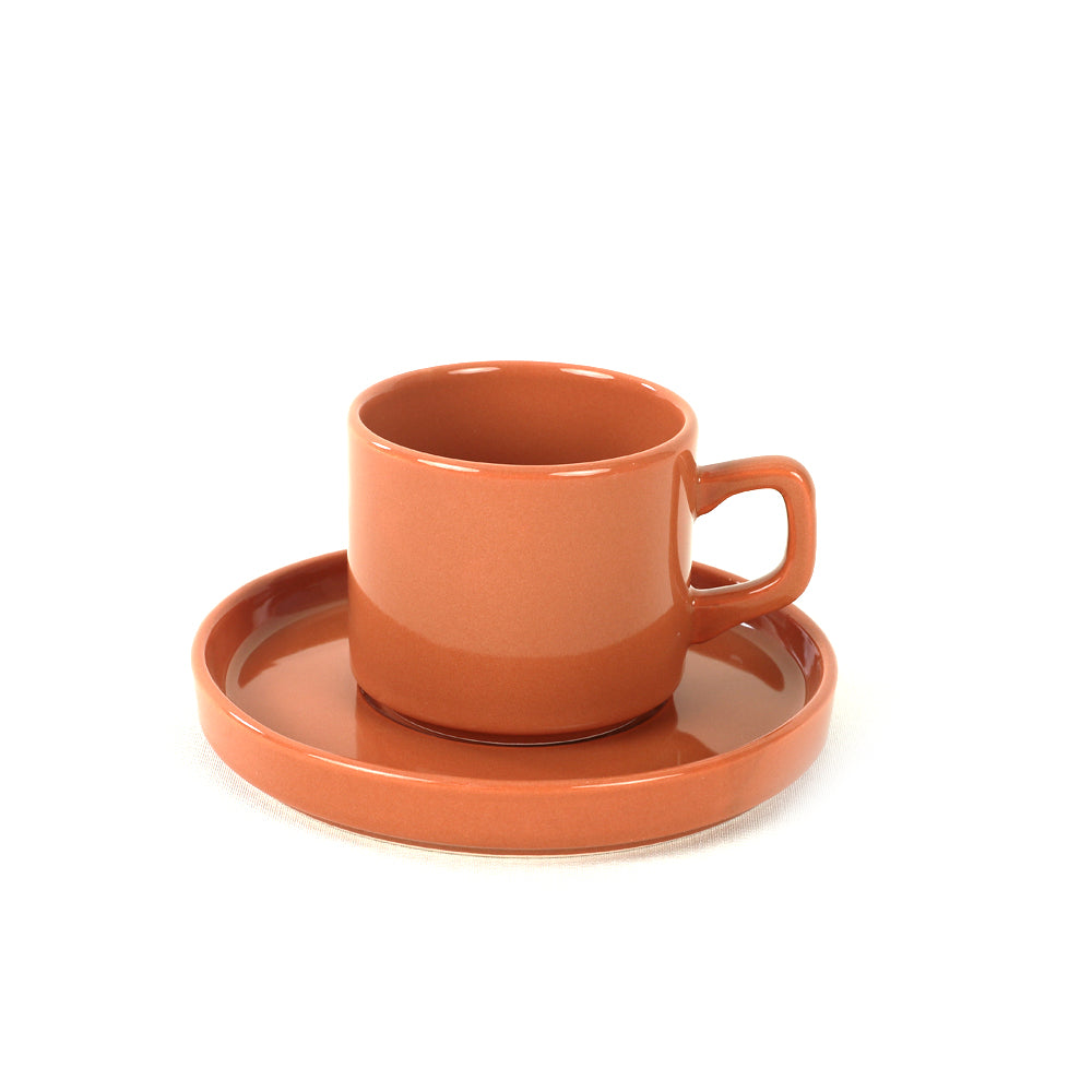 Mixed Stackable Teacup Set 12 Pieces for 6 People