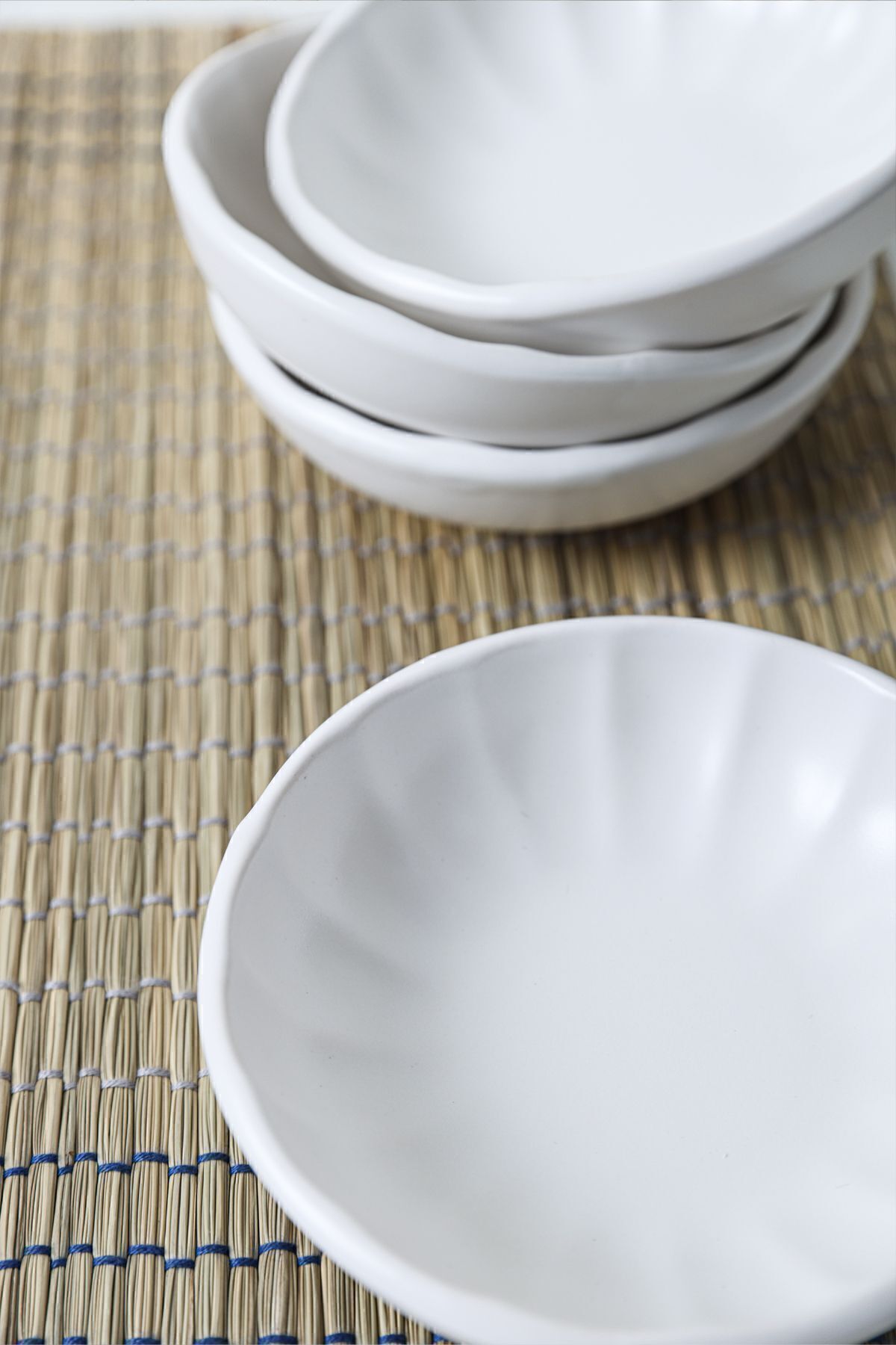Matte White Sirius Snack Bowl 12 cm 6 Pieces