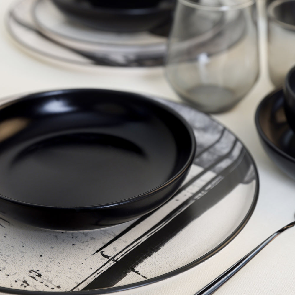 Shadowy Dinner Set 24 Pieces 6 Person