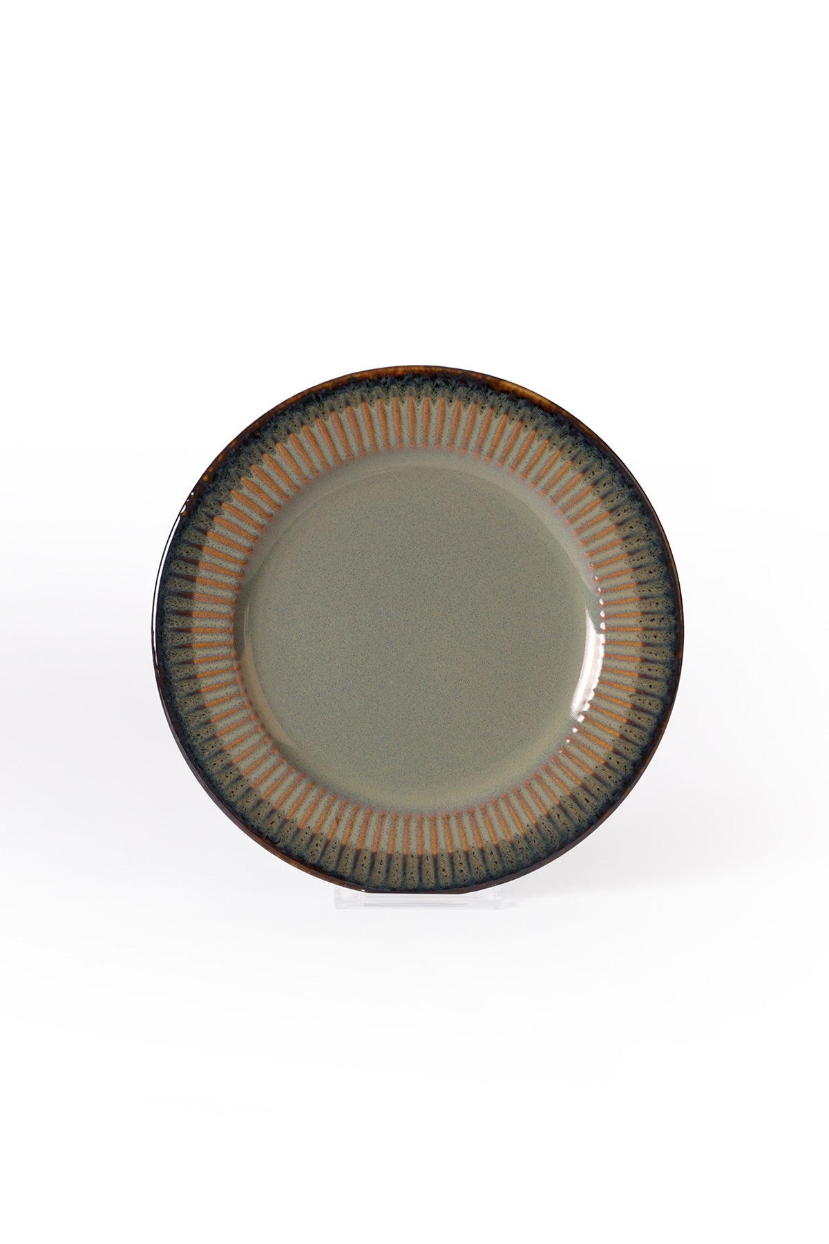 Reactive Green Line Cake Plate 21 cm 6 Pieces