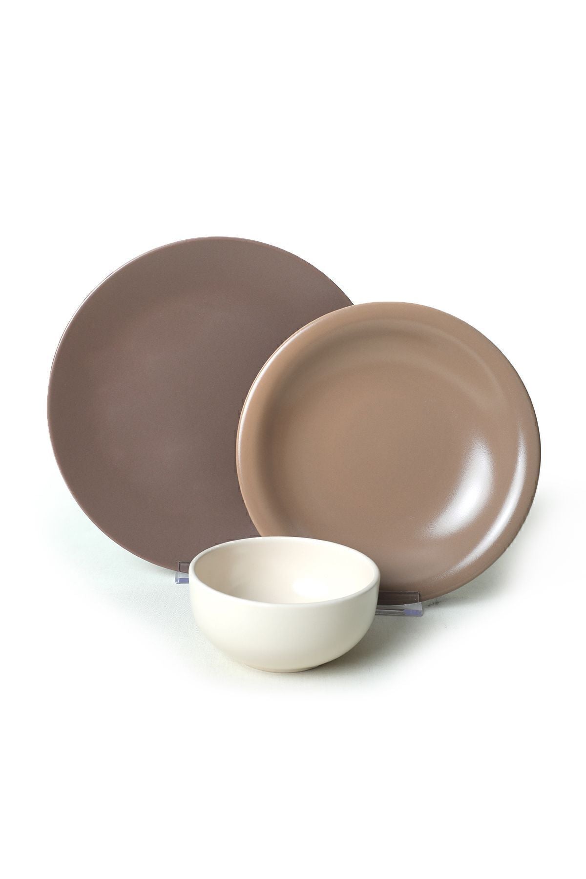 Brown Mix Dinner Set 18 Pieces for 6 People