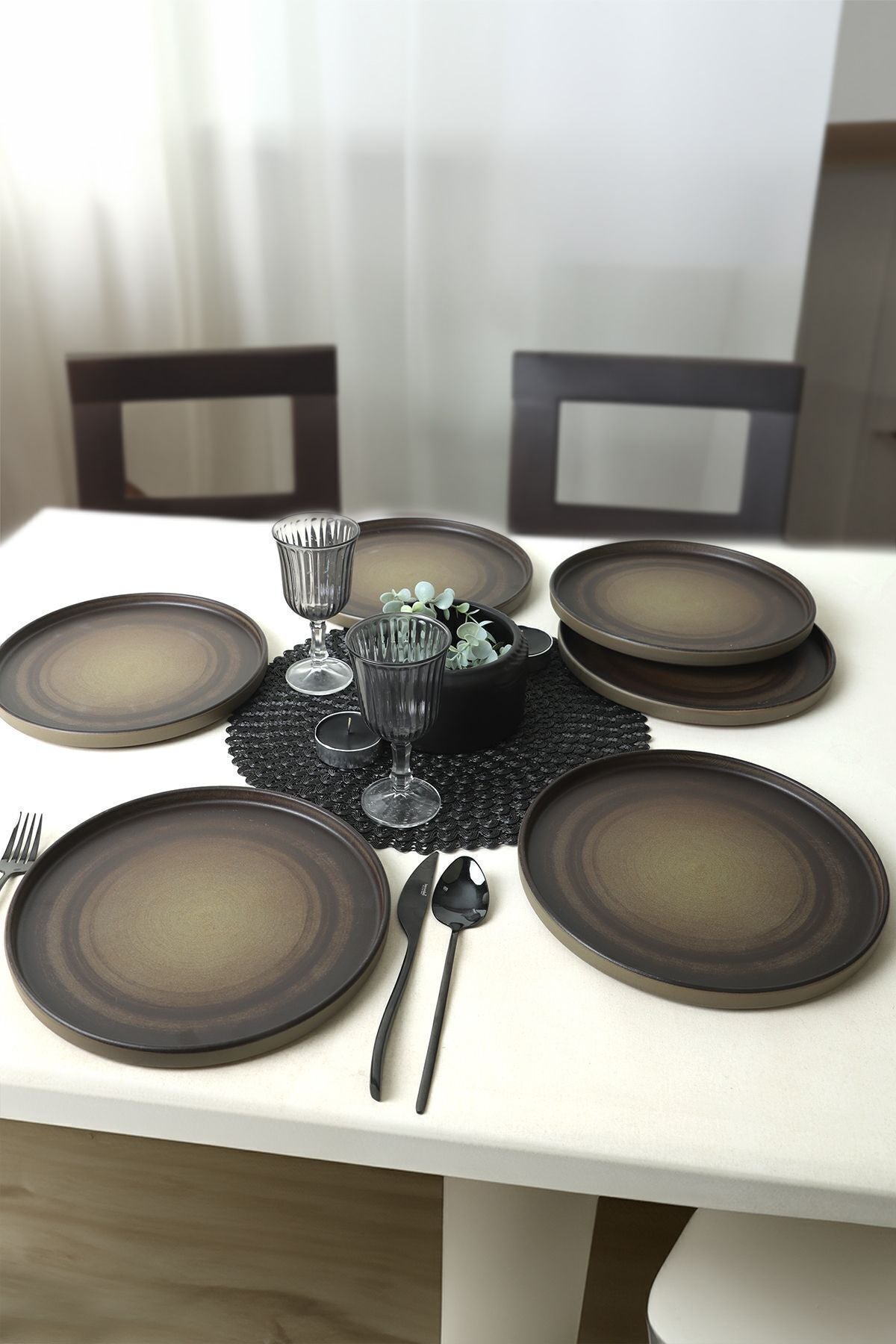 Vintage Stackable Serving Plate 27 cm 6 Pieces
