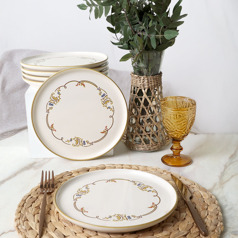 Bronze Bloom Nordic Cake Plate 22 Cm 6 Pieces