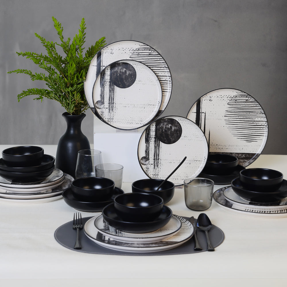 Shadowy Dinner Set 24 Pieces 6 Person