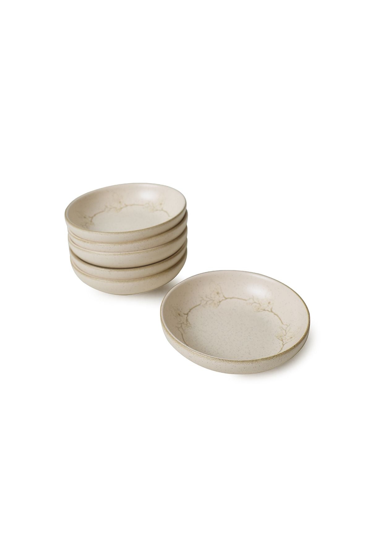 Taupe Bloom Ring Snack Bowls 13 Cm 6 Pieces