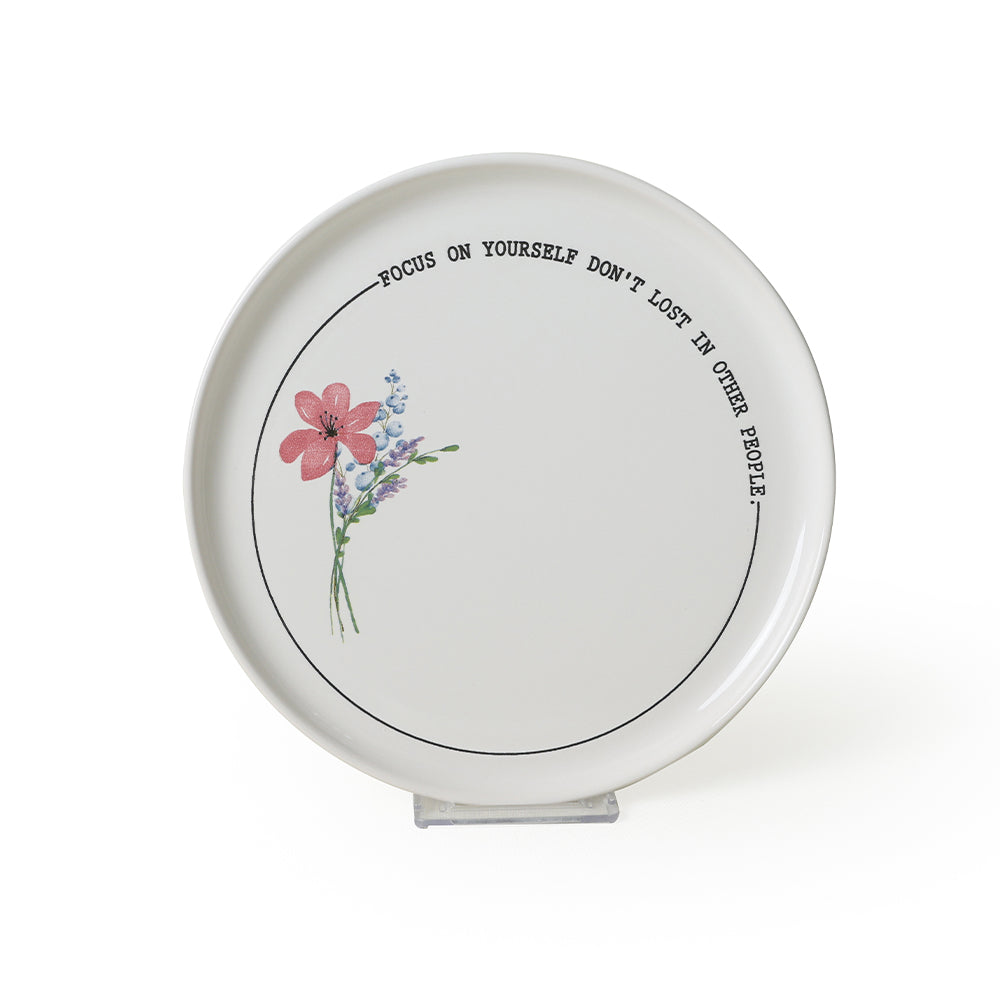 Motto Bloom Nordic Cake Plate 22 Cm 4 Pieces