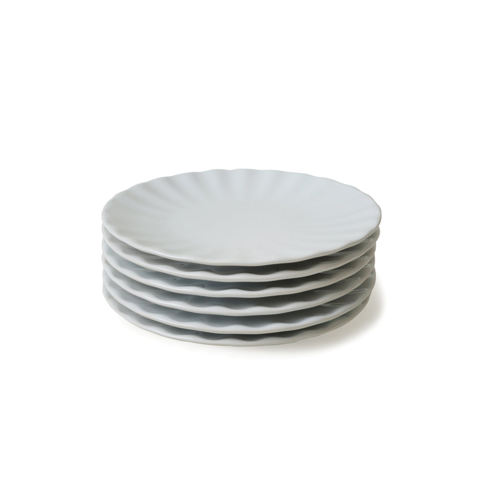 White Sirius Cake Plate 22 Cm 6 Pieces