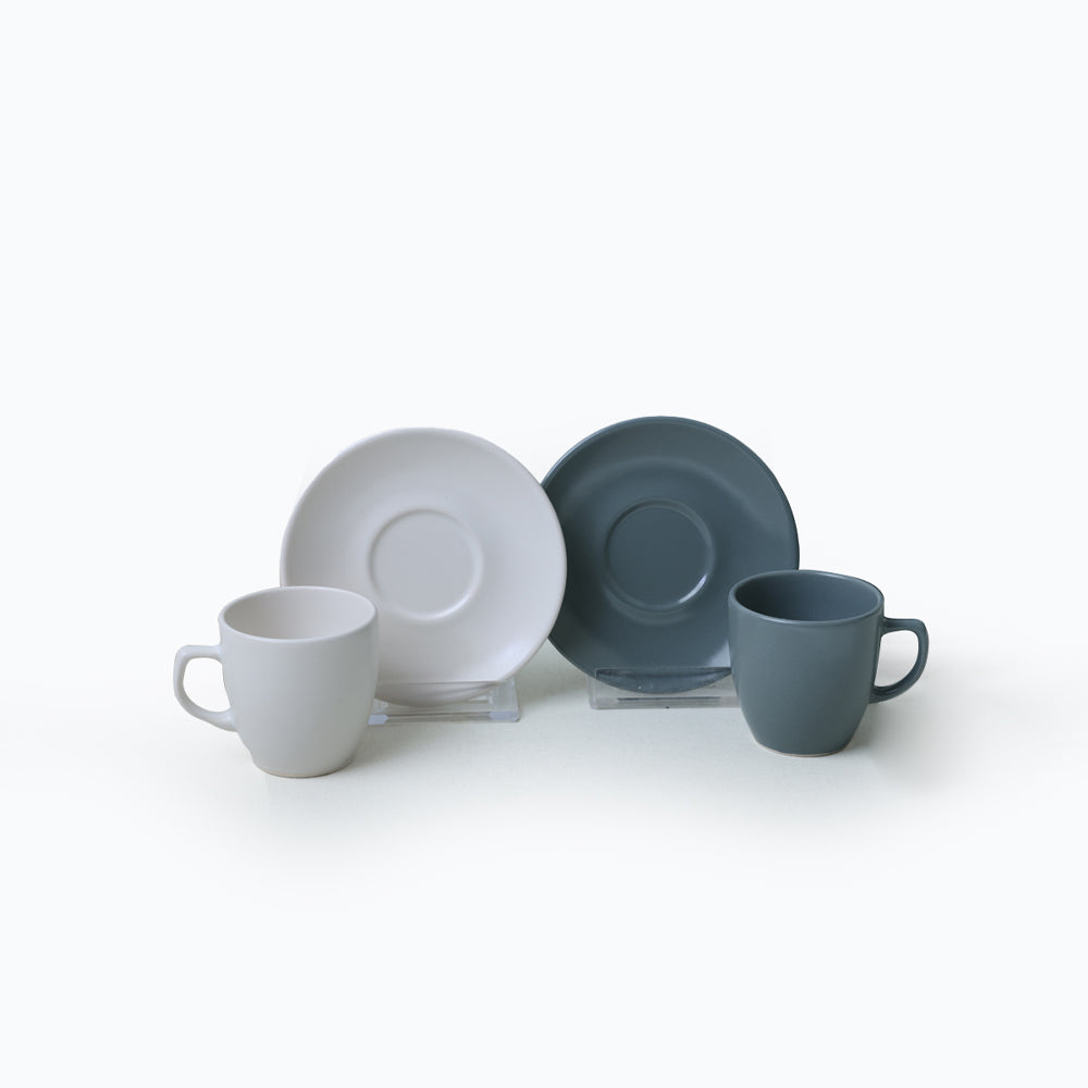 Green White Magic Coffee Set 12 Pieces for 6 People