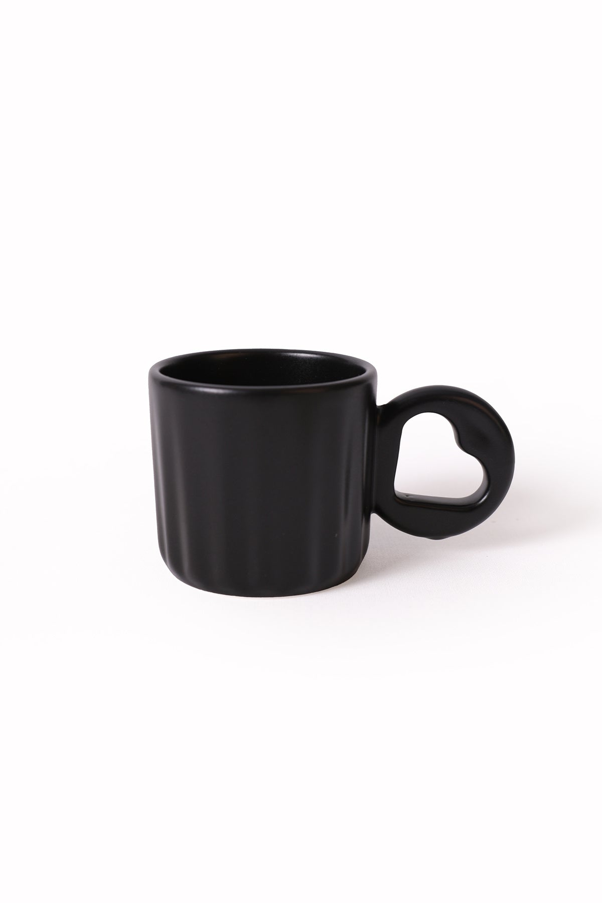 Matte Black Senta Mug, 8 cm, 6 Pieces