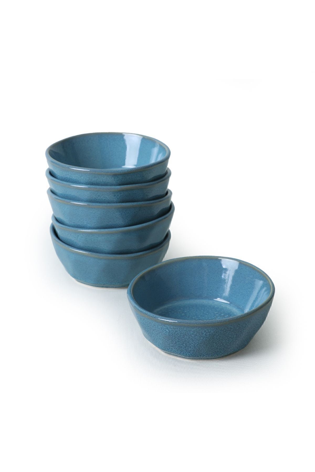 Granite Turquoise Crystal Snack Bowl 12 cm 6 Pieces