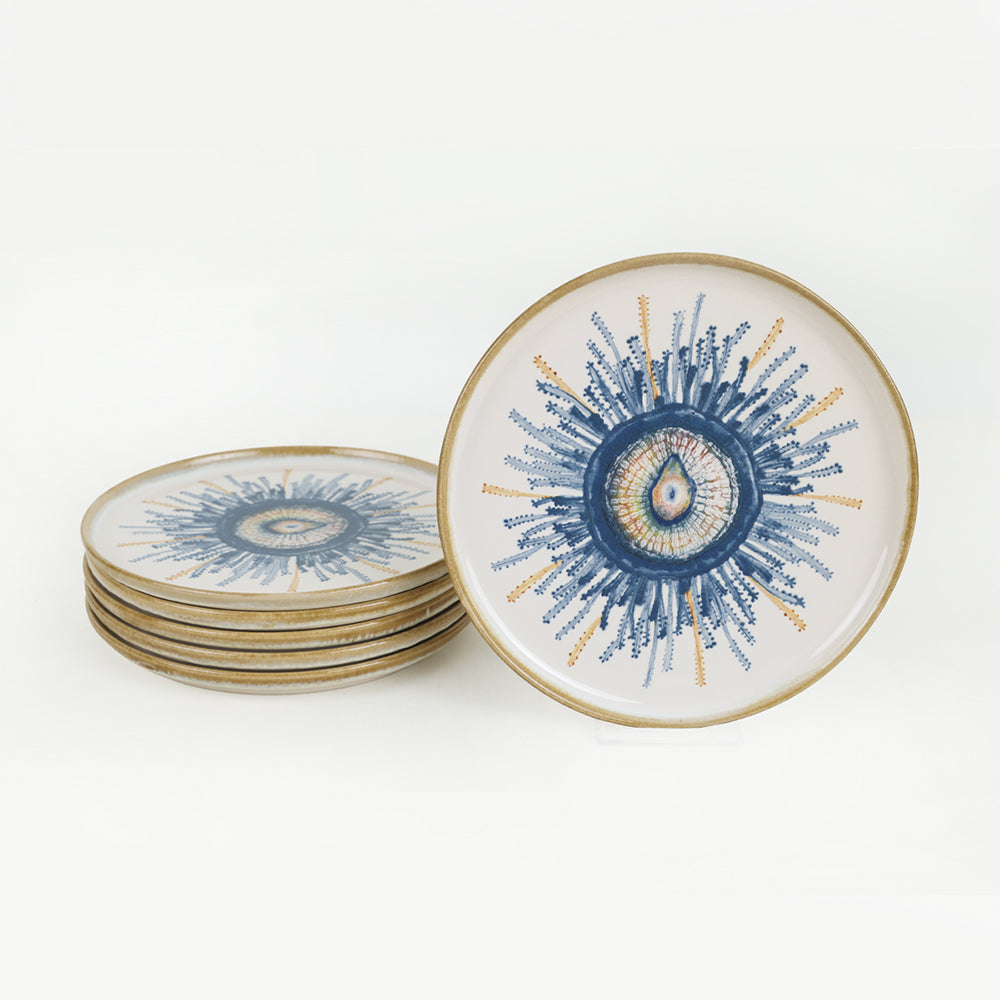 Hydra Nordic Cake Plate 22 Cm 6 Pieces