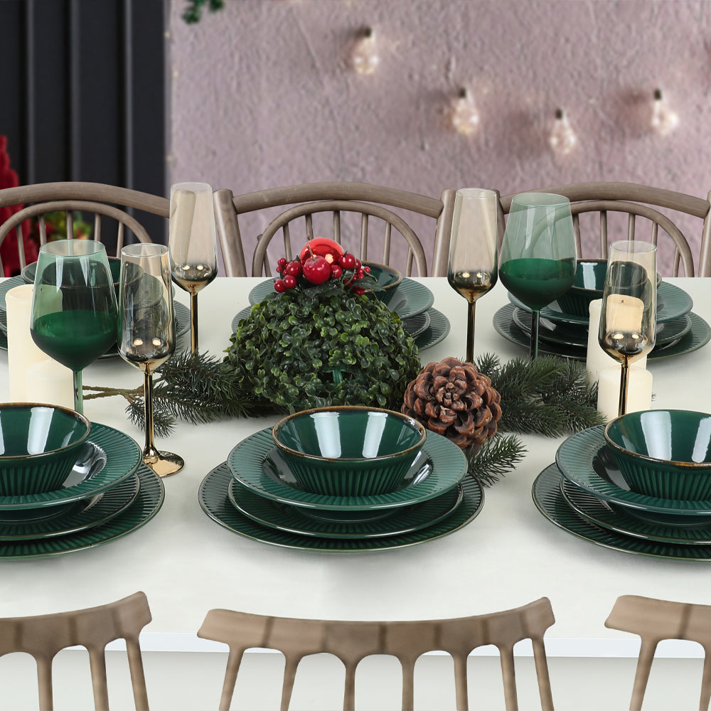 Emerald Line Dining Set 24 Pieces for 6 People
