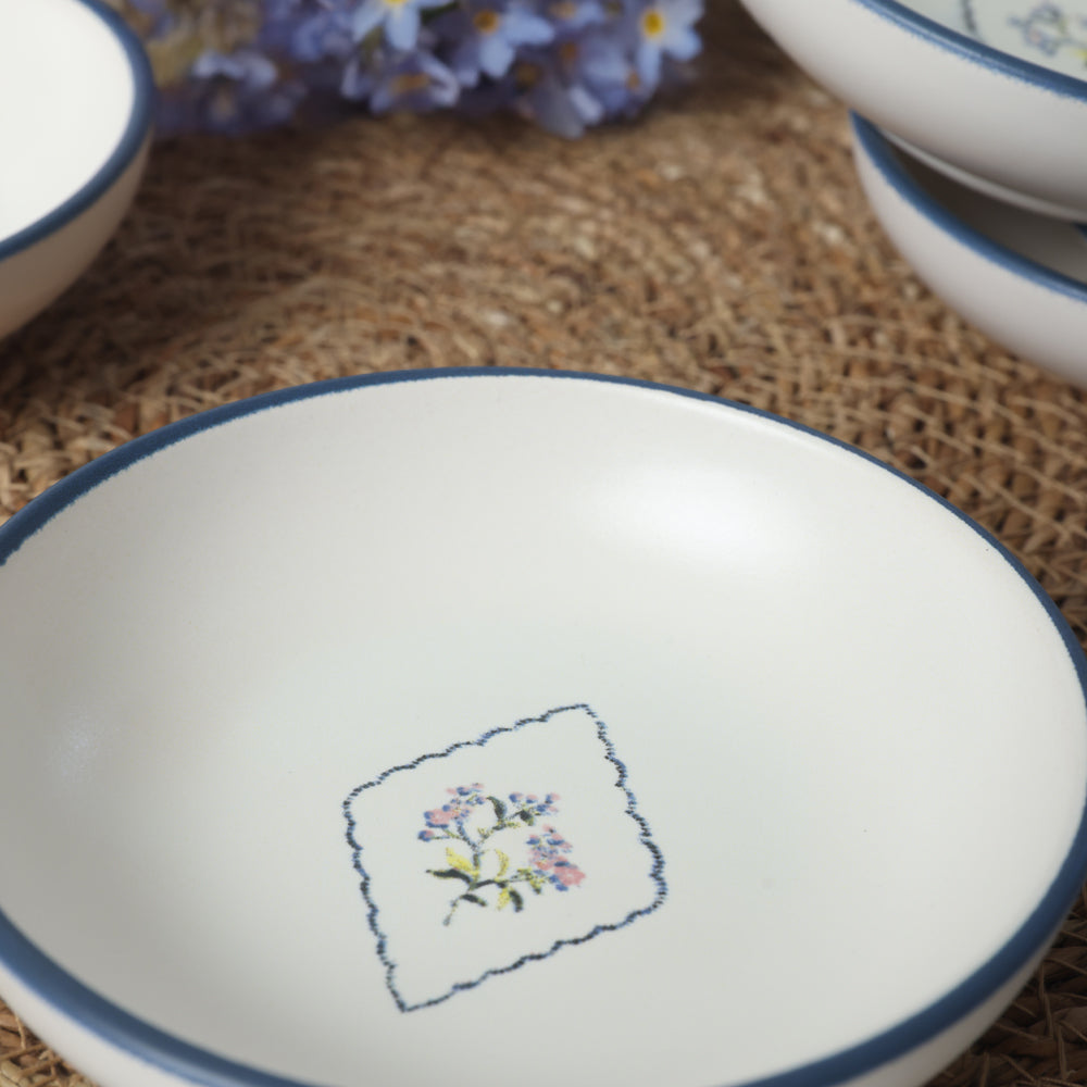 Floral Waves Snack Bowl 13 Cm 6 Pieces