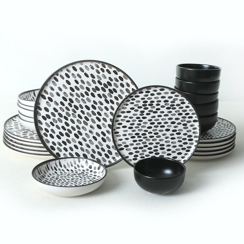 Shadow Nordic Dining Set 24 Pieces 6 Person