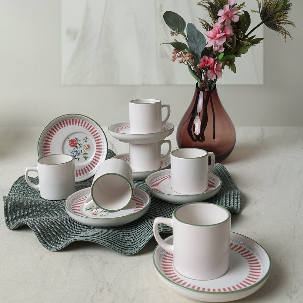 Rose Line Nordic Coffee 6 Person Set