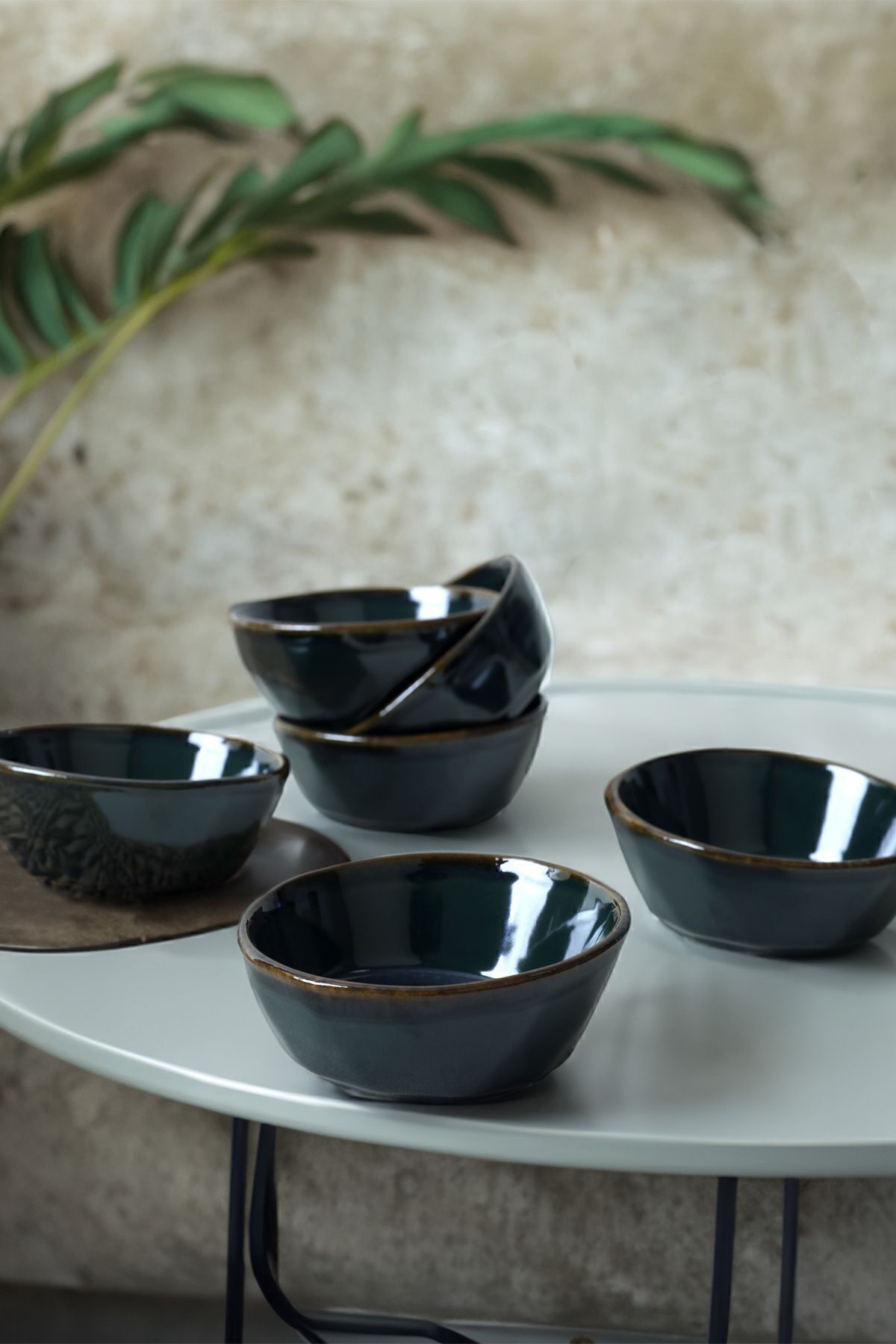 Emerald Crystal Snack Bowl 12 cm 6 Pieces