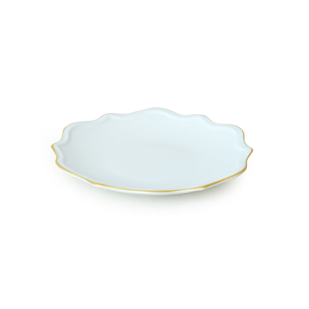 White Gold Netted Romeo Dinner Set 24 Pieces for 6 People