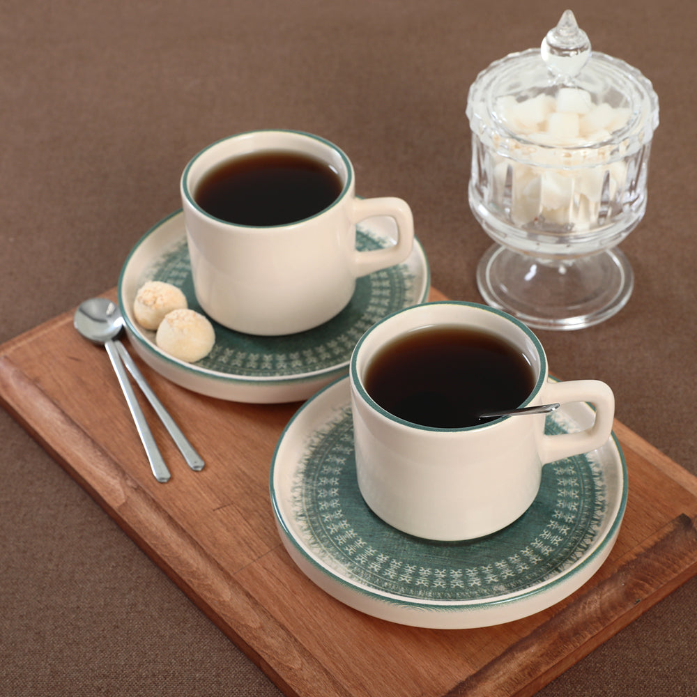 Maya Stackable Tea Set 12 Pieces for 6 People