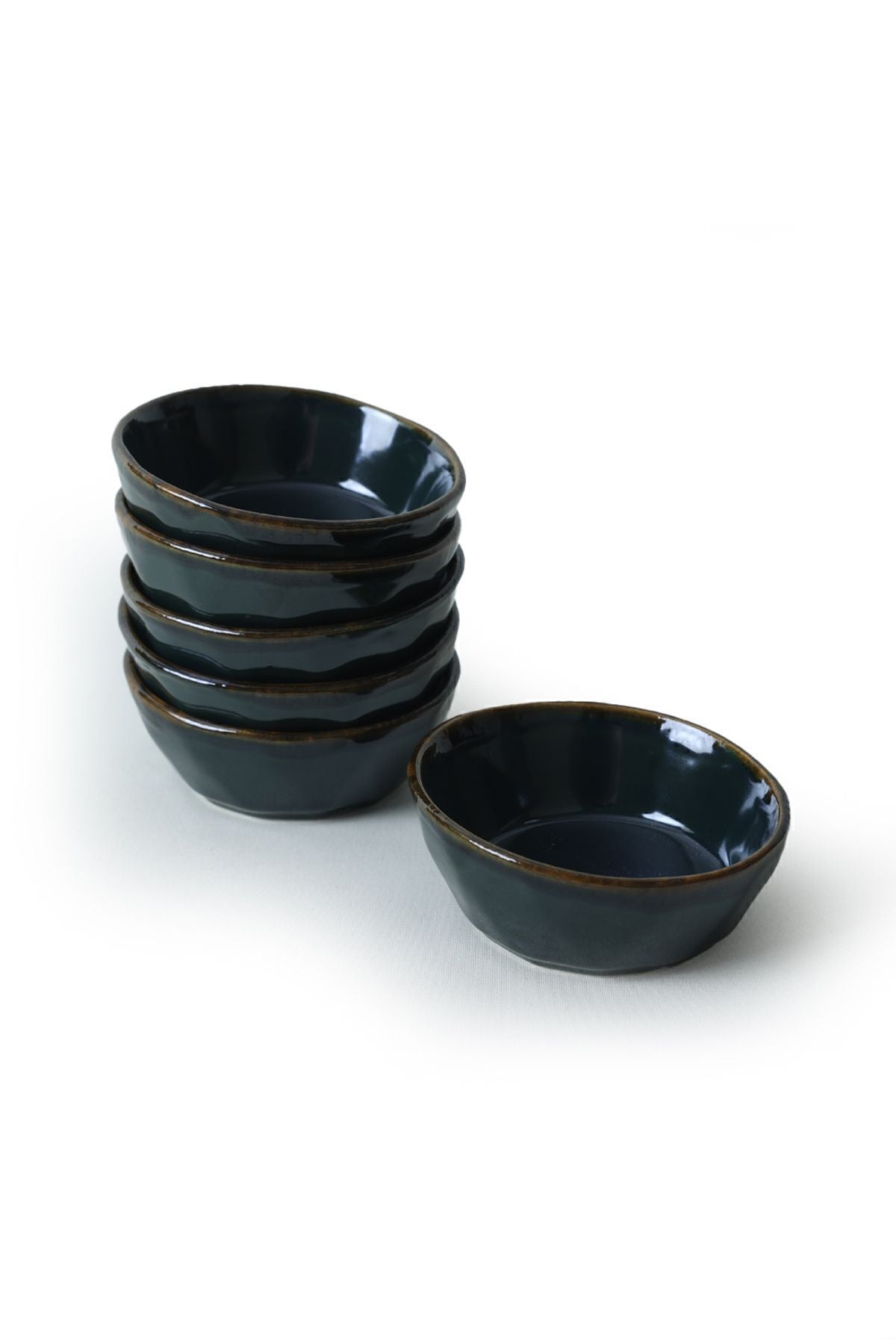 Emerald Crystal Snack Bowl 12 cm 6 Pieces
