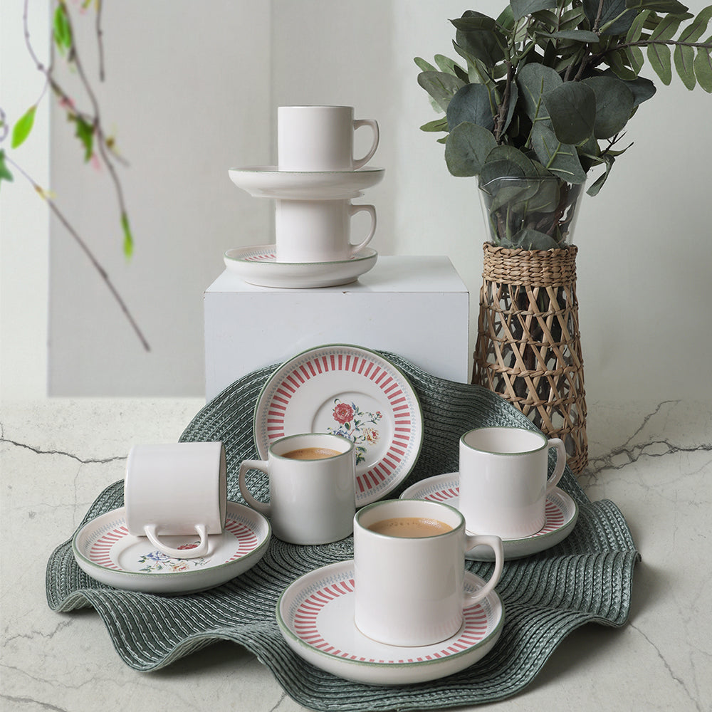 Rose Line Nordic Coffee 6 Person Set