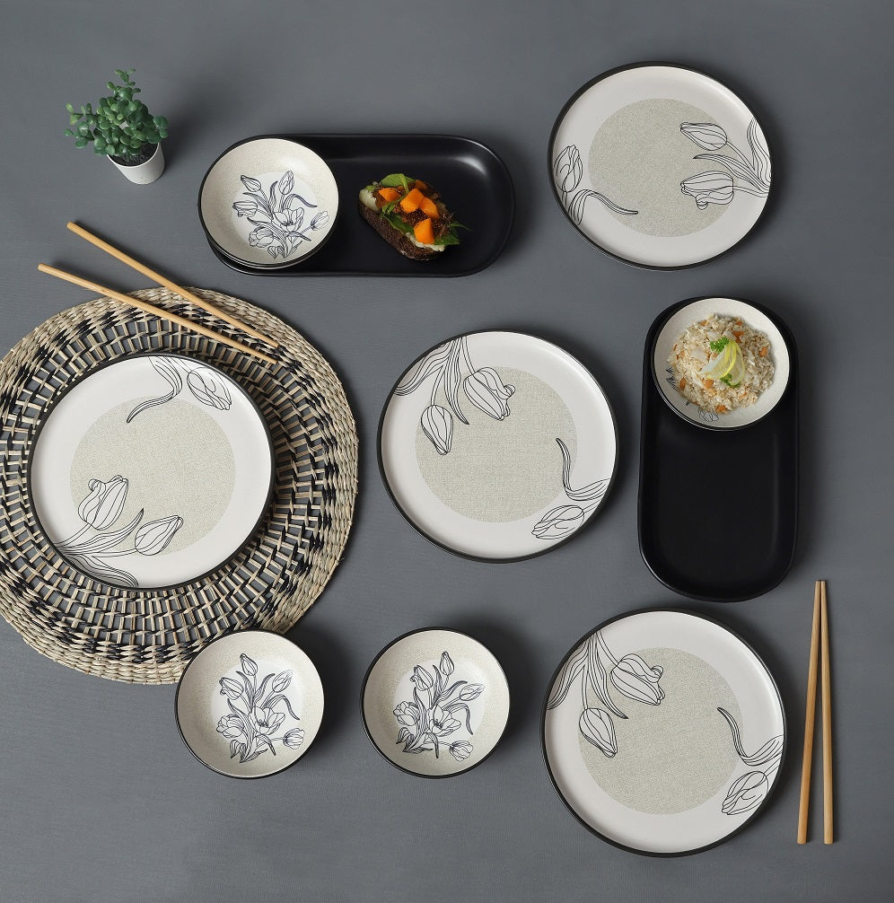 Shade Flowers Breakfast Set 10 Pieces for 4 People