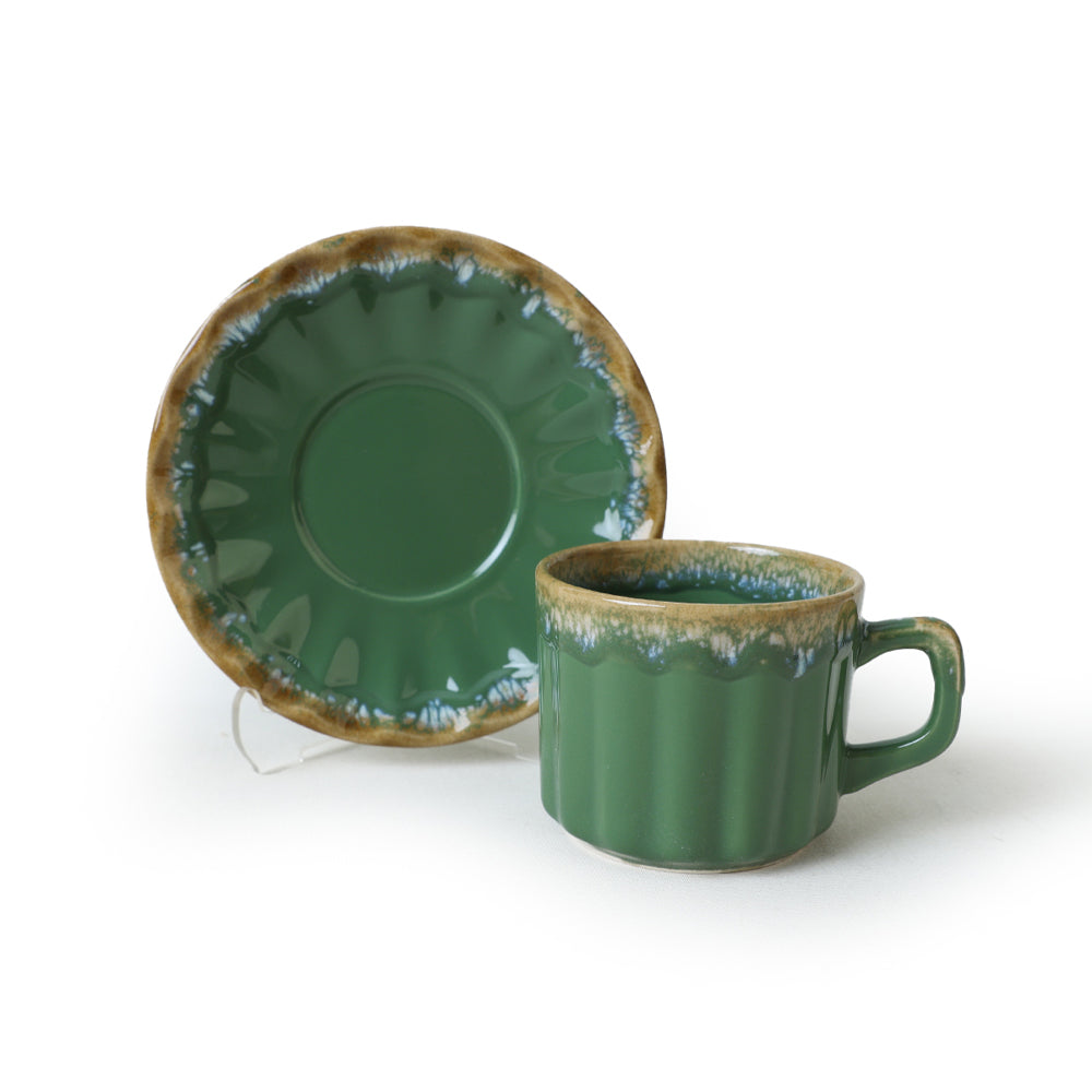 Shizen Green Sirius Tea Set 12 Pieces for 6 People