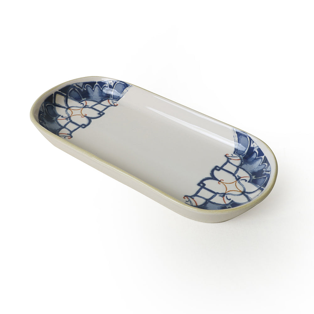 Wave Flow Noyan Boat Plate 26 Cm 2 Pieces