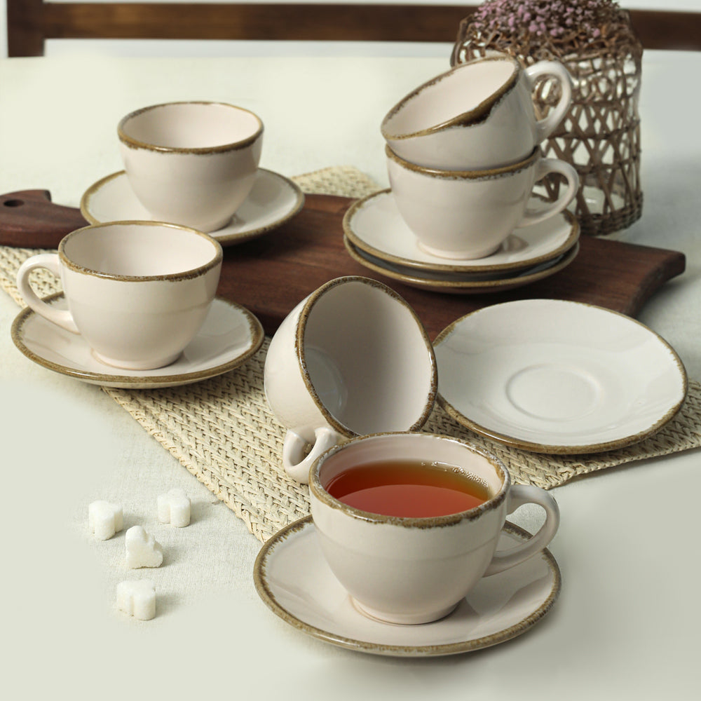 Straw Kera Tea Set 12 Pieces for 6 People