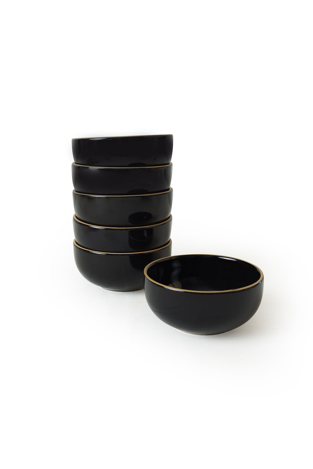 Black Gold Aegean Cloud Bowl 12 cm 6 Pieces