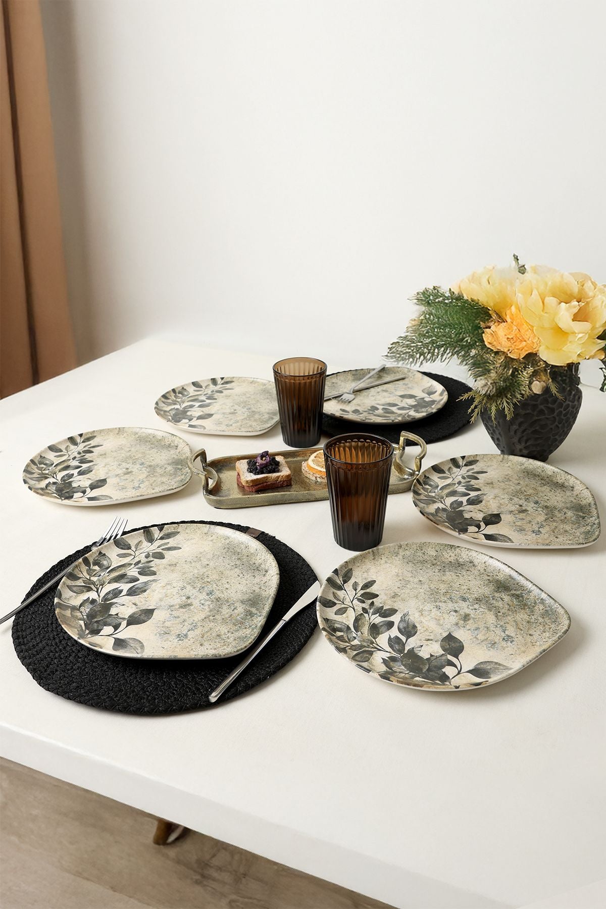 Forest Rustle Serenity Serving Plate 27 cm 6 Pieces