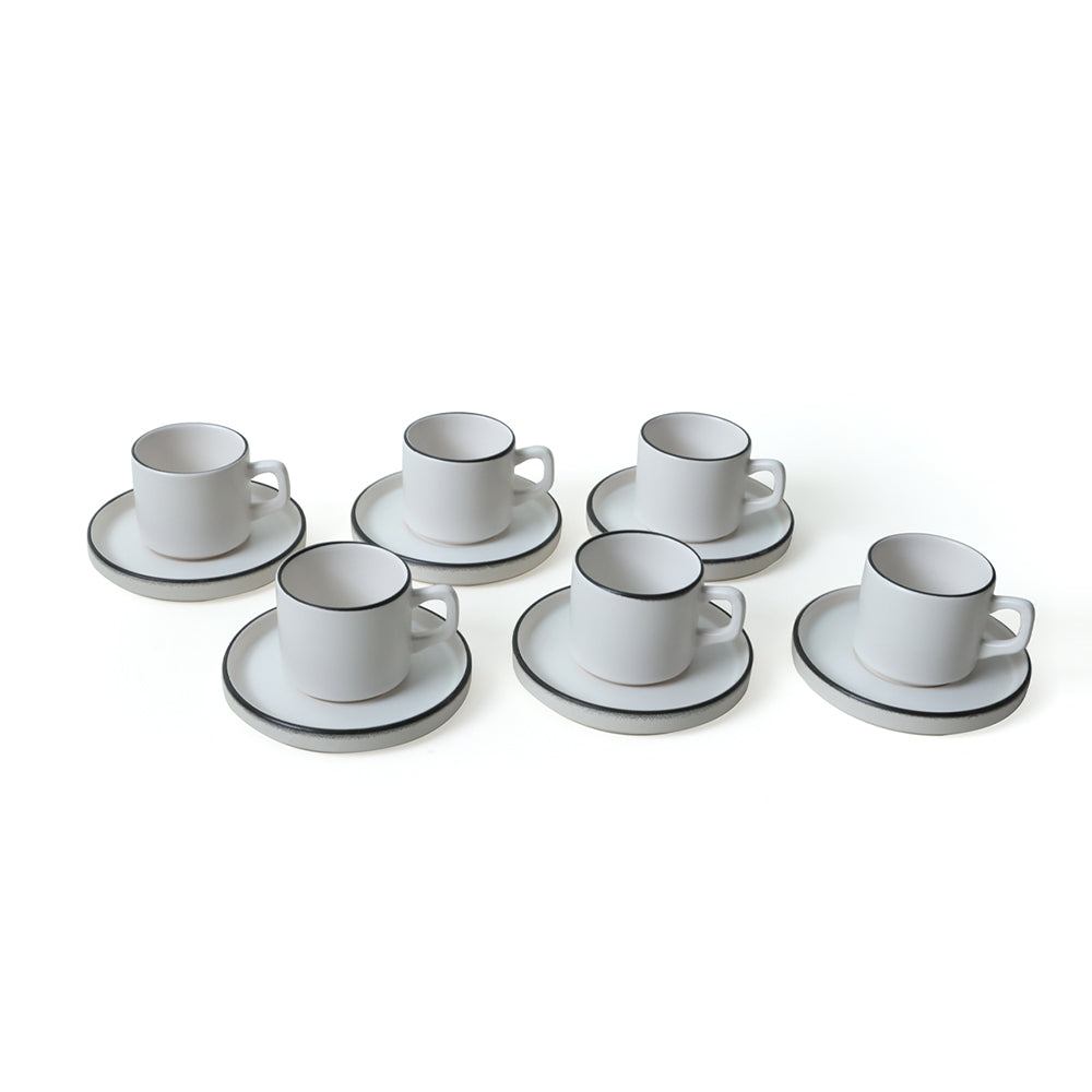 Simply Stackable Tea Set 12 Pieces 6 Person