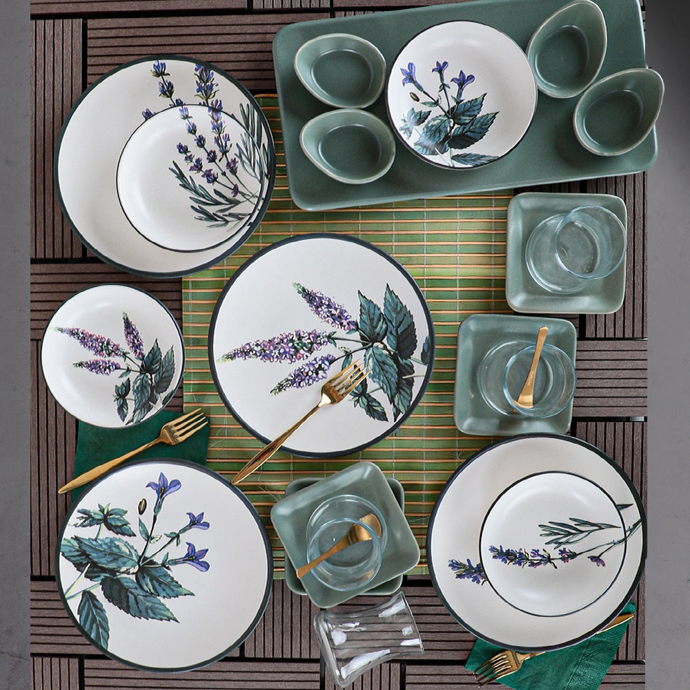 Flower Garden Breakfast Set 21 Pieces for 4 People