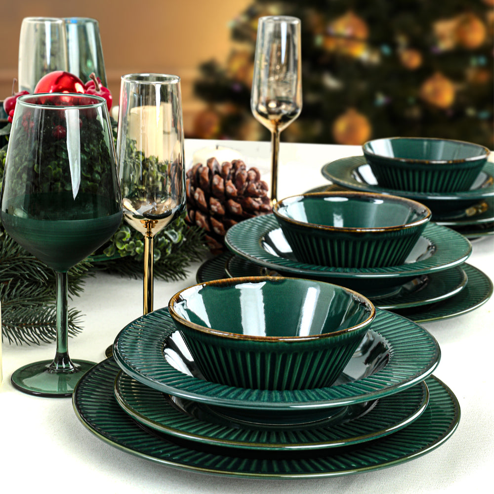 Emerald Line Dining Set 24 Pieces for 6 People