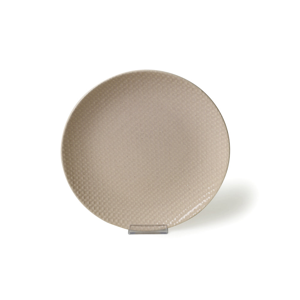 Sand Cream Relief Dinner Set 18 Pieces for 6 People
