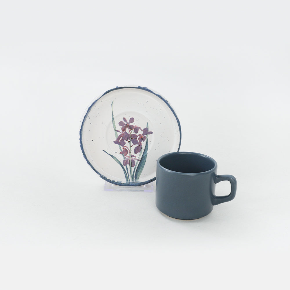 Anatolian Flowers Stackable Tea Set 12 Pieces for 6 People