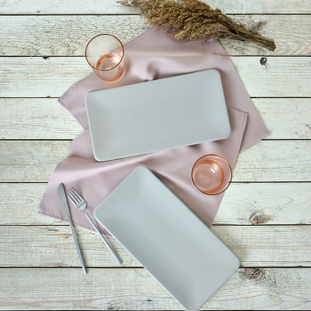 Matte Siera Boat Plate 33 Cm 2 Pieces