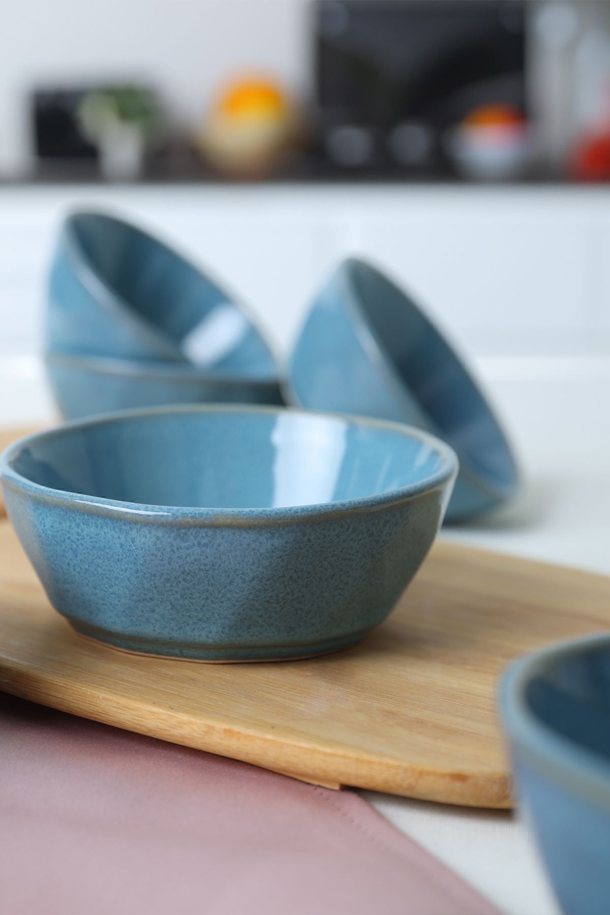 Granite Turquoise Crystal Snack Bowl 12 cm 6 Pieces