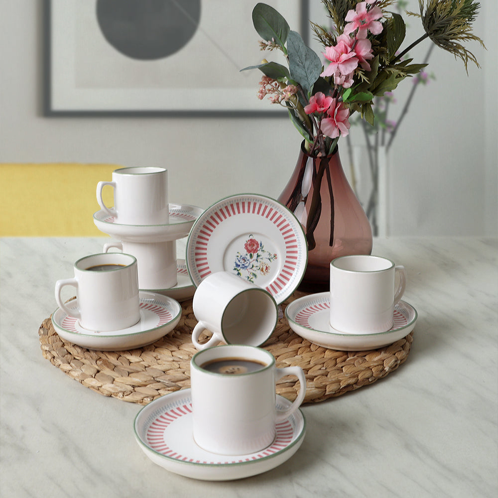 Rose Line Nordic Coffee 6 Person Set