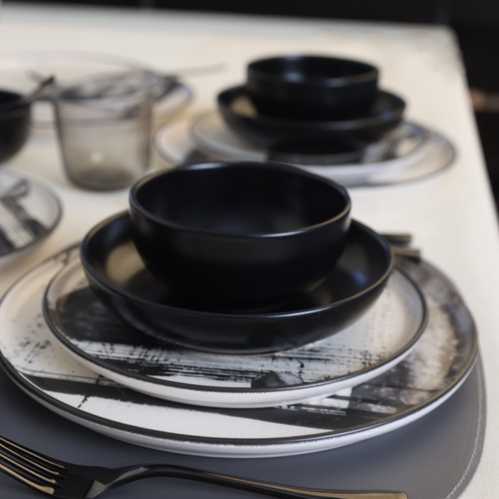 Shadowy Dinner Set 24 Pieces 6 Person