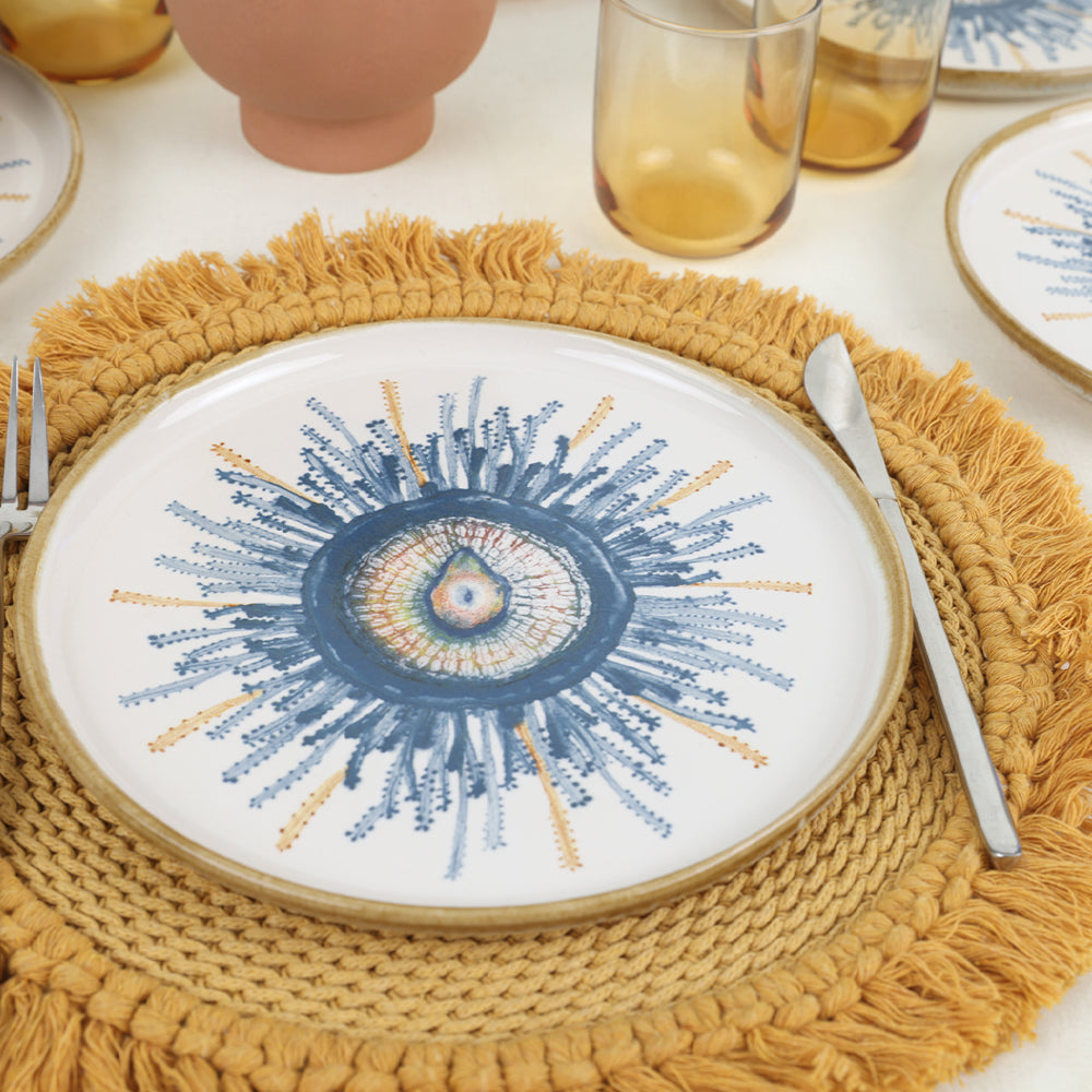 Hydra Nordic Cake Plate 22 Cm 6 Pieces