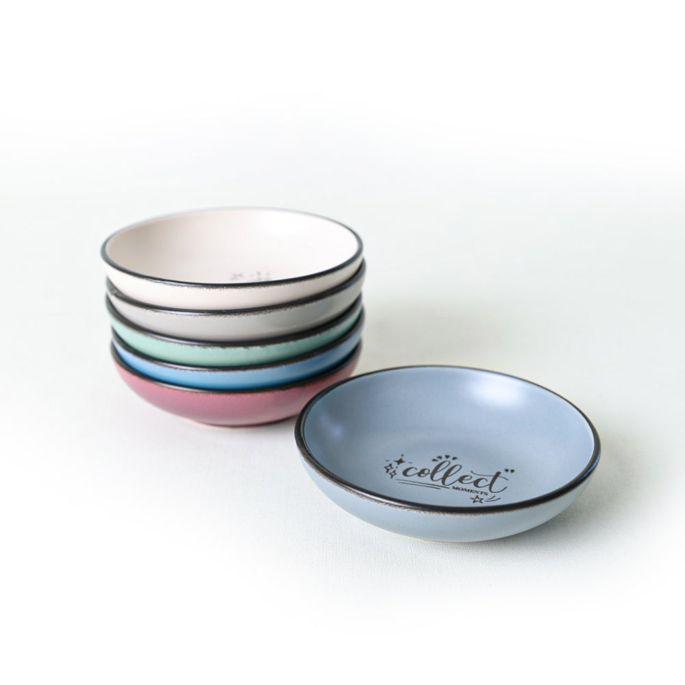 Rainbow Motto Snack Bowl 13 Cm 6 Pieces
