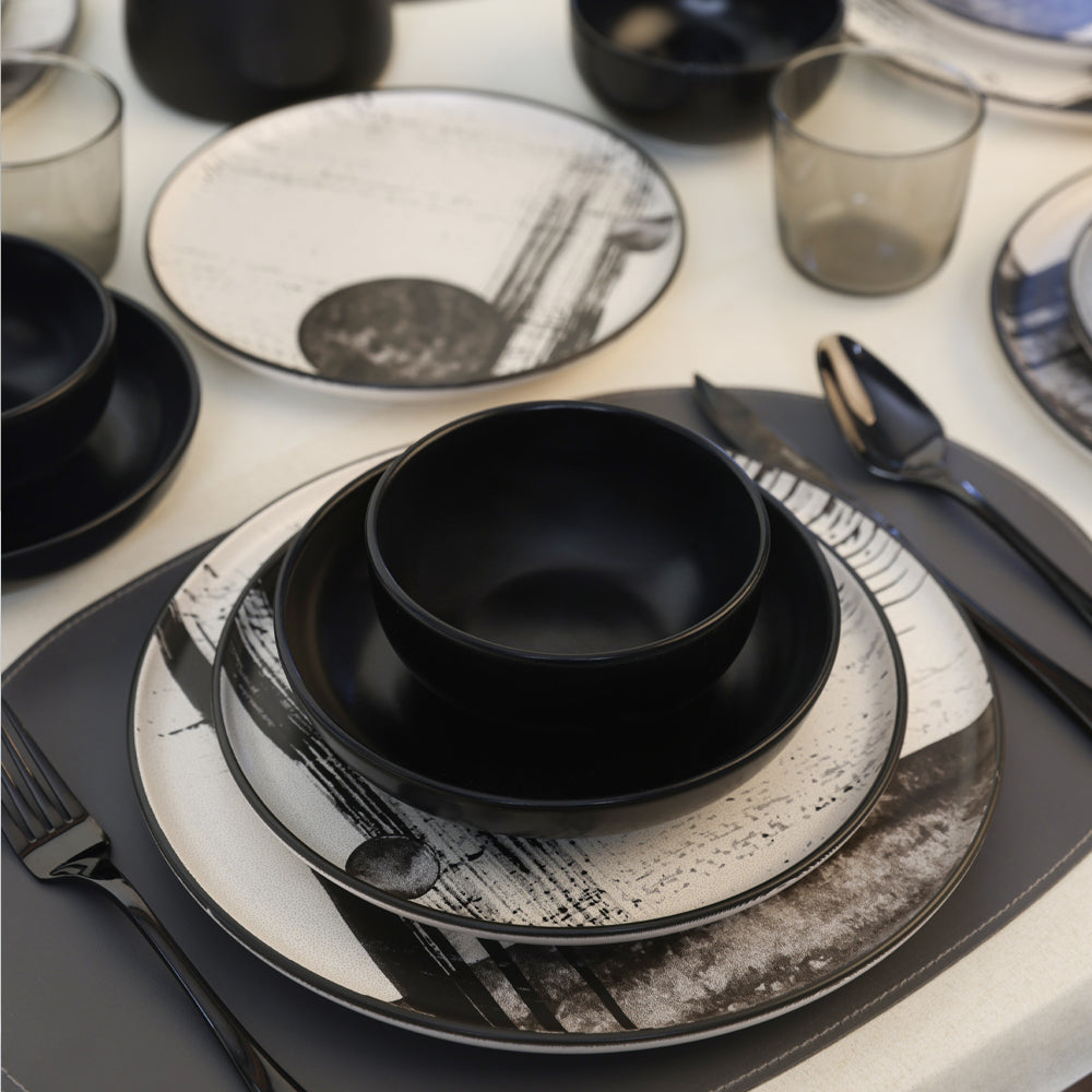 Shadowy Dinner Set 24 Pieces 6 Person