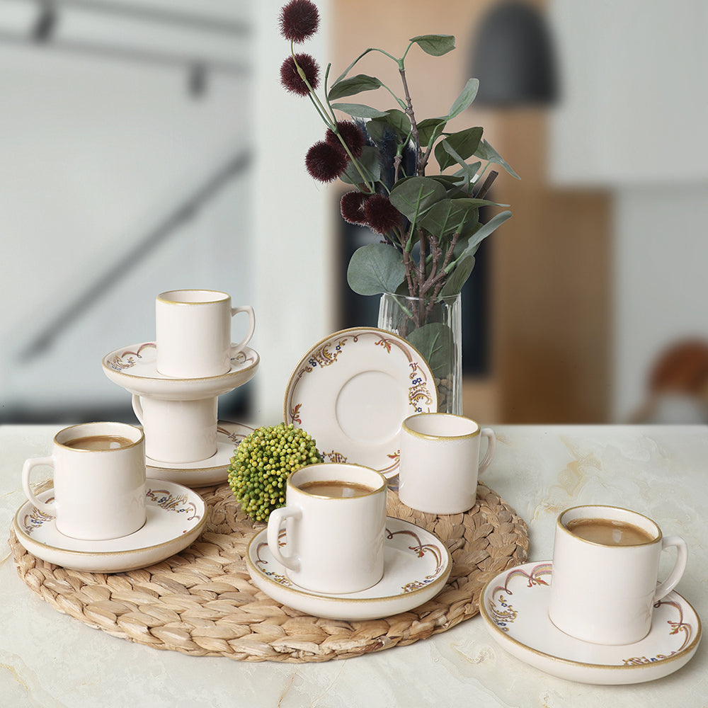 Bronze Bloom Nordic Coffee 6 Person Set