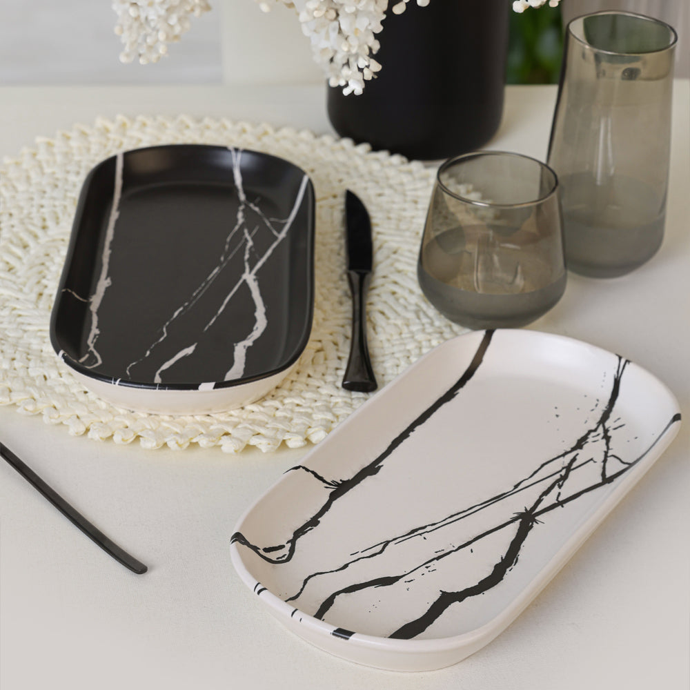 Noyan Boat Plate 26 Cm 2 Pieces