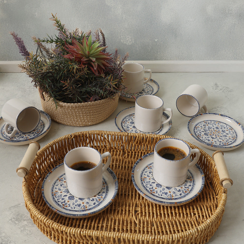Sapphire Nordic Coffee Set 12 Pieces 6 Person