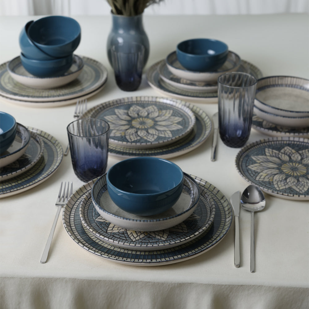 Mosaic Marvels Dinner Set 24 Pieces for 6 People
