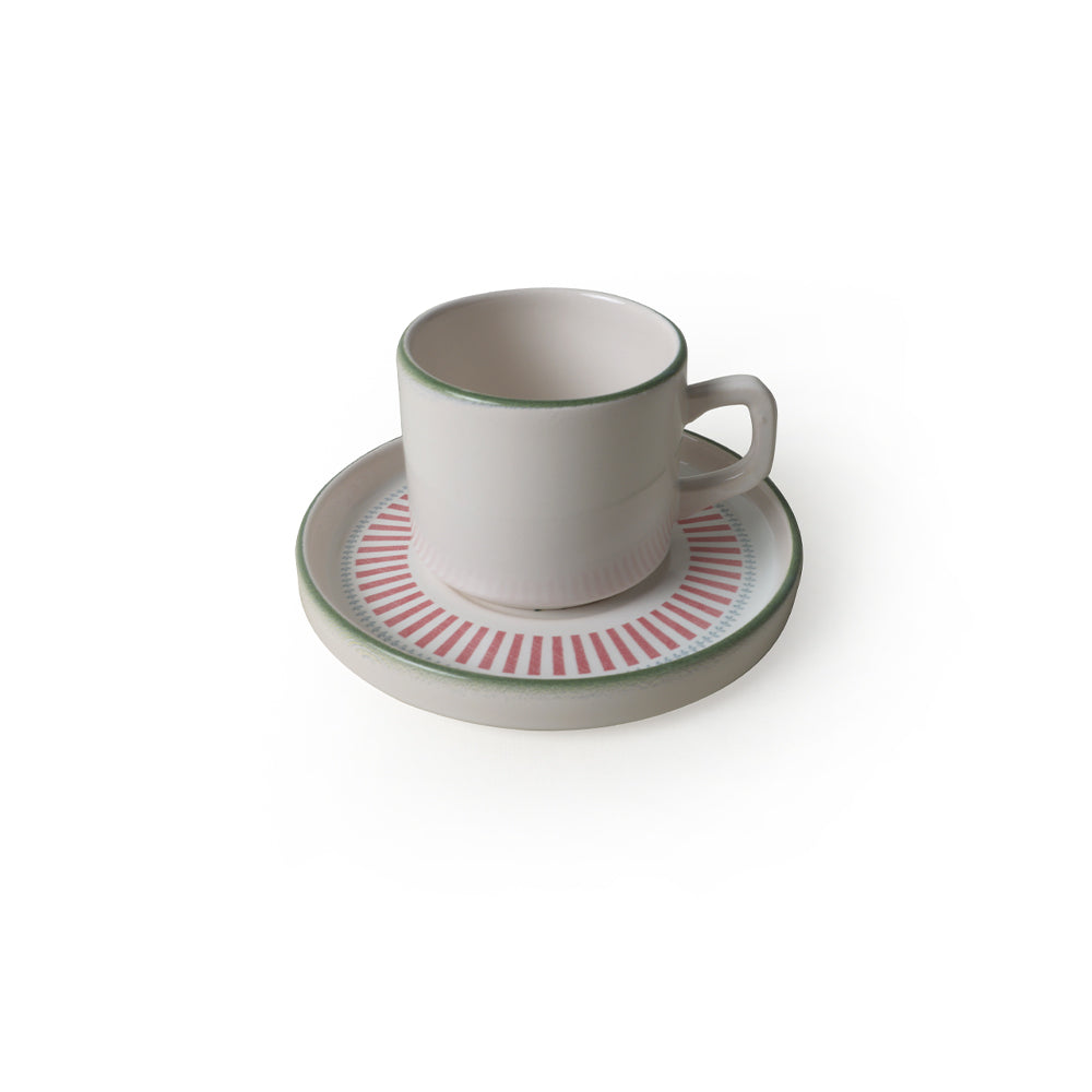 Rose Line Stackable Tea 6 Person Set