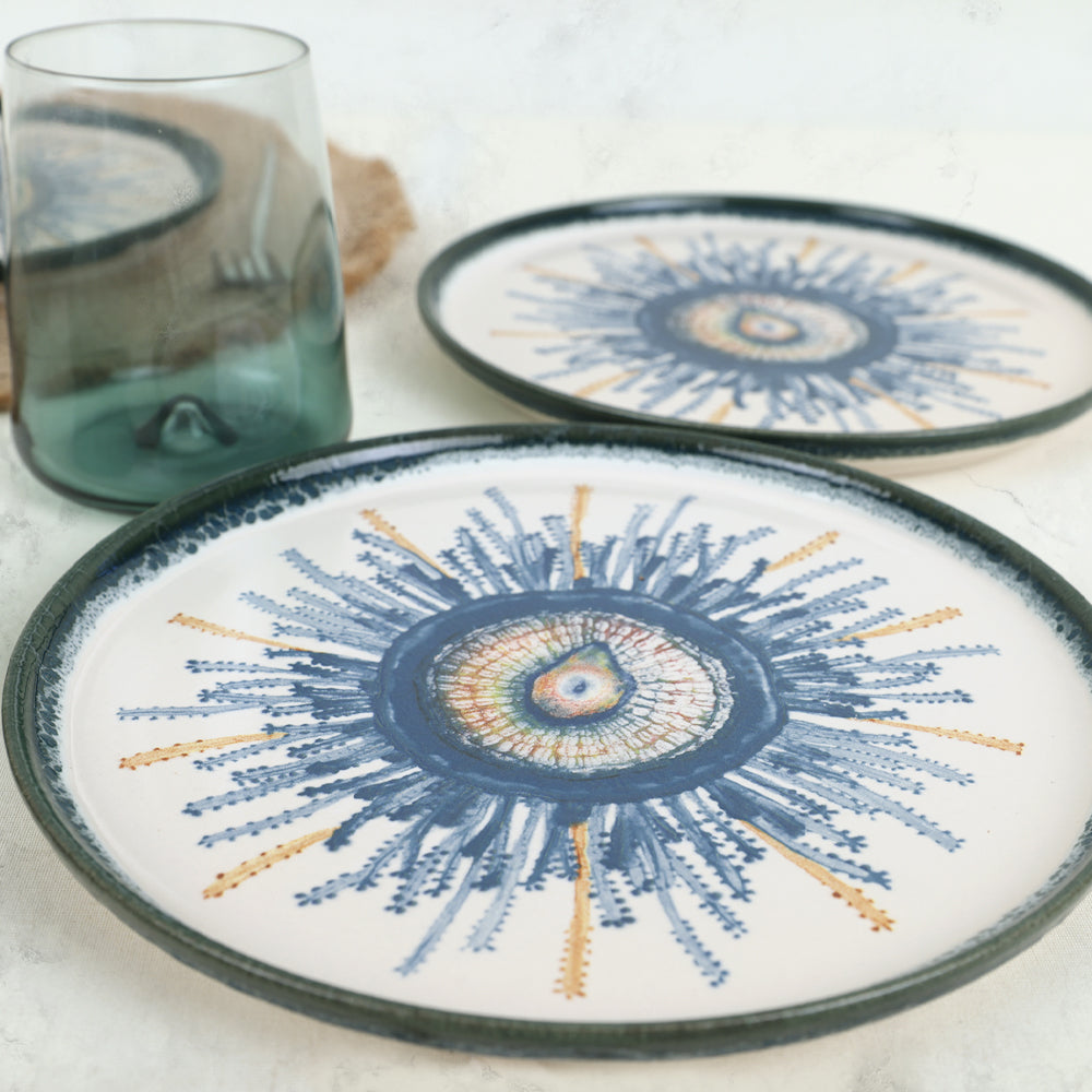 Hydra Nordic Cake Plate 22 Cm 6 Pieces
